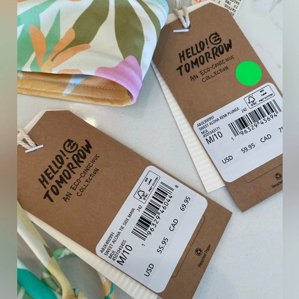 BILLABONG Sweet Aloha Bikini set NWT women’s swimsuit set size medium 🔥🌺 - Picture 7 of 12